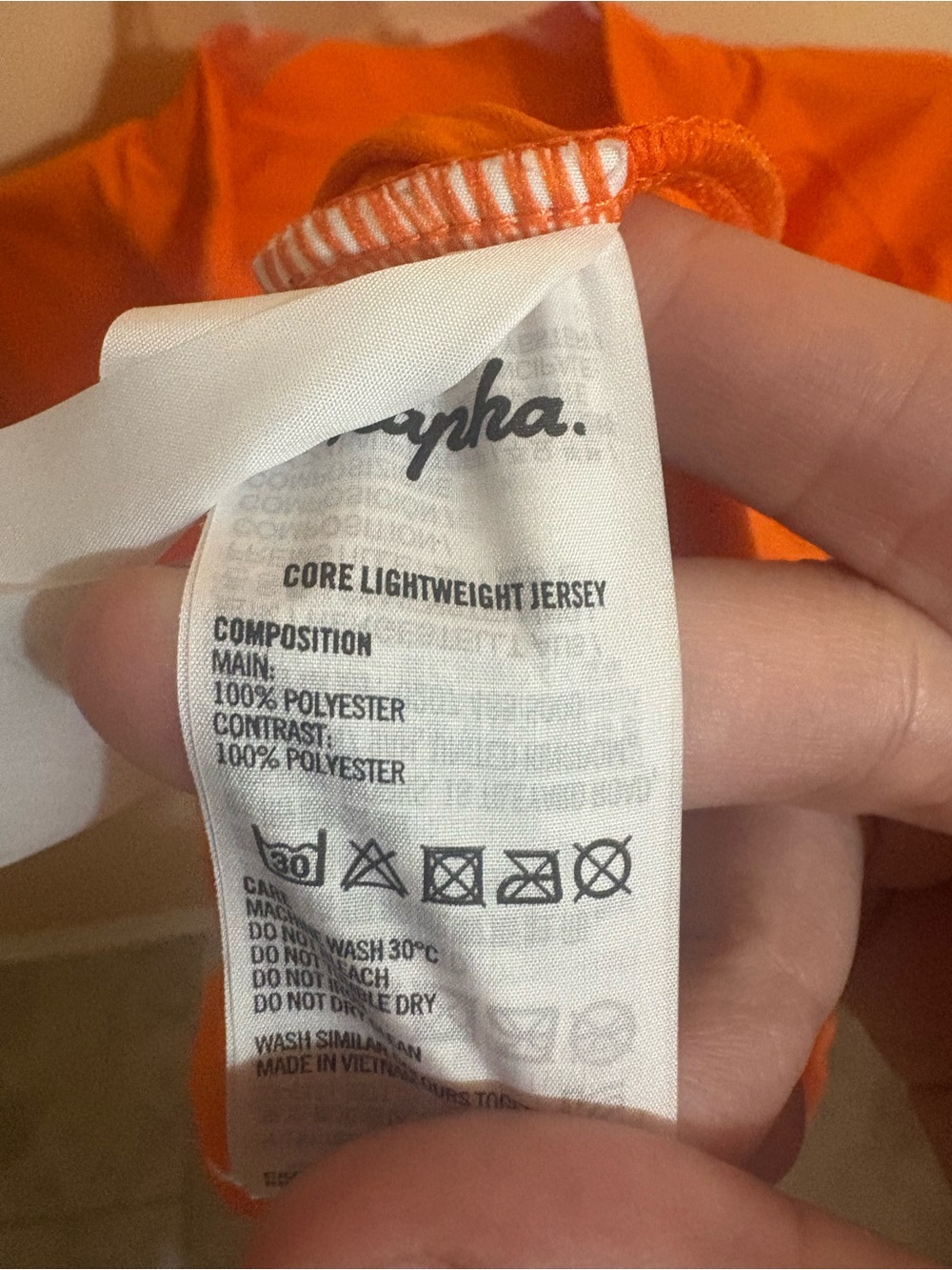 Rapha Island Classic Core Lightweight Jersey in Orange - Picture 6 of 6